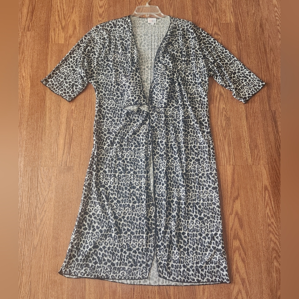 LuLaRoe Black and White Leopard Cardigan